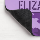 Paarse Camouflage Monogrammed Muismat (Hoek)