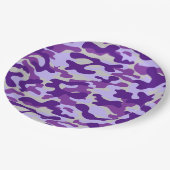 Paarse Camouflage Papieren Bordje (Gekanteld)