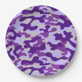 Paarse Camouflage Papieren Bordje (Voorkant)