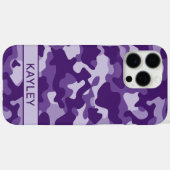 Paarse Camouflage Persoonlijk Case-Mate iPhone Case (Achterkant (horizontaal))