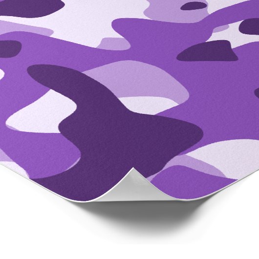 Paarse Camouflage Poster (Hoek)