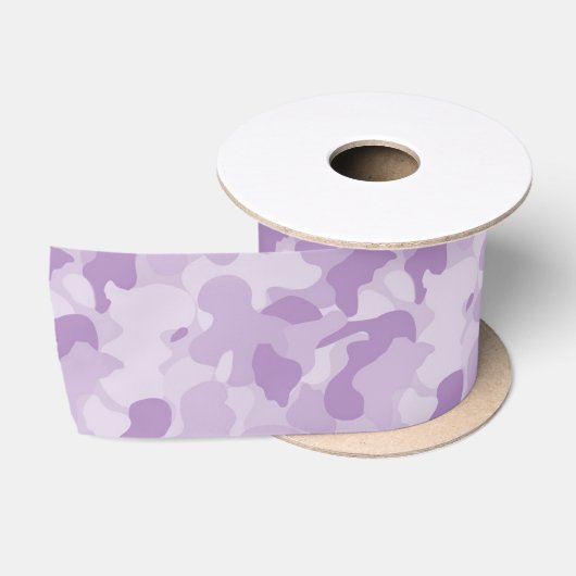 Paarse Camouflage Satijnen Lint (Spoel)