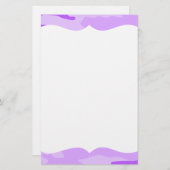 Paarse Camouflage Stationery Briefpapier (Voorkant / Achterkant)