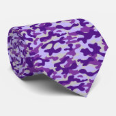 Paarse Camouflage Stropdas (Opgerold)