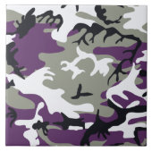 Paarse Camouflage Tegeltje (Voorkant)