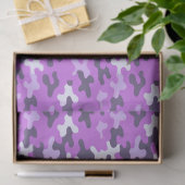 Paarse Camouflage Tissuepapier (Geschenk)