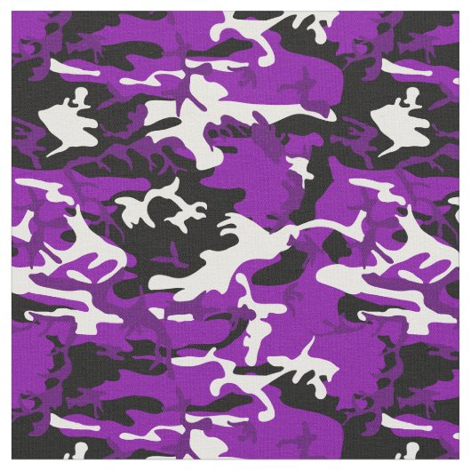 paarse camouflage zwart wit camo stof (Close Up)