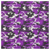 paarse camouflage zwart wit camo stof (Swatch)