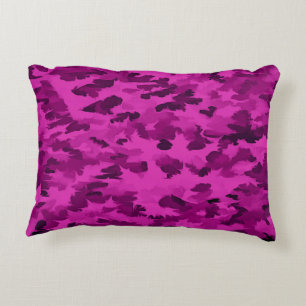 Paarse Camouflagepatroon Accent Kussen