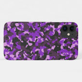 Paarse camouflagepatroon Case-Mate iPhone case (Achterkant (horizontaal))