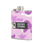Paarse Camouflagepatroon Heupfles (Links)