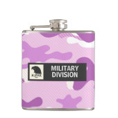 Paarse Camouflagepatroon Heupfles (Voorkant)