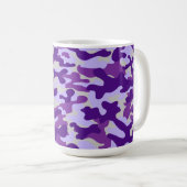 Paarse Camouflagepatroon Koffiemok (Voorkant rechts)