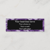 Paarse camouflagepatroon, leger, leger mini visitekaartje (Voorkant)