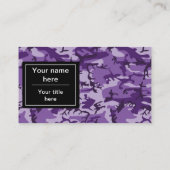 Paarse camouflagepatroon, leger, leger visitekaartje (Achterkant)