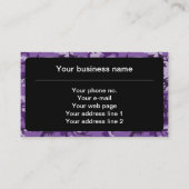 Paarse camouflagepatroon, leger, leger visitekaartje (Voorkant)