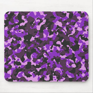 Paarse camouflagepatroon muismat