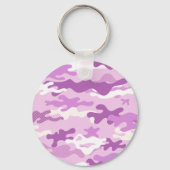 Paarse Camouflagepatroon Sleutelhanger (Achterkant)