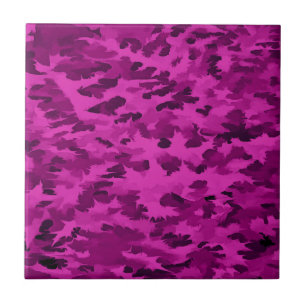 Paarse Camouflagepatroon Tegeltje