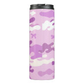 Paarse Camouflagepatroon Thermosbeker (Achterkant)