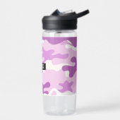 Paarse Camouflagepatroon Waterfles (Links)