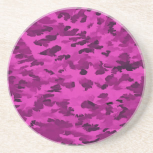 Paarse Camouflagepatroon Zandsteen Onderzetter