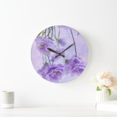 Paarse Campanella Flowers Macro Grote Klok (Huis)