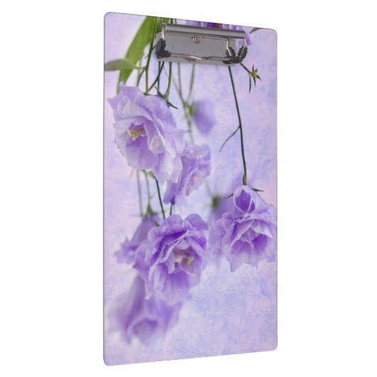 Paarse Campanella Flowers Macro Klembord (Rechts)
