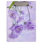 Paarse Campanella Flowers Macro Klembord (Voorkant)