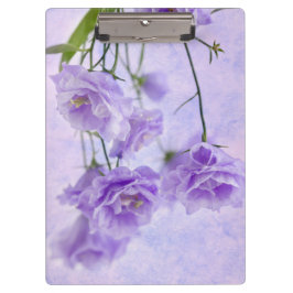 Paarse Campanella Flowers Macro Klembord