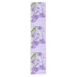 Paarse Campanella Flowers Macro Korte Tafelloper