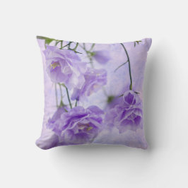 Paarse Campanella Flowers Macro Kussen