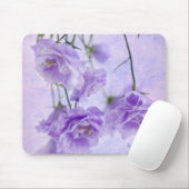 Paarse Campanella Flowers Macro Muismat (Met muis)