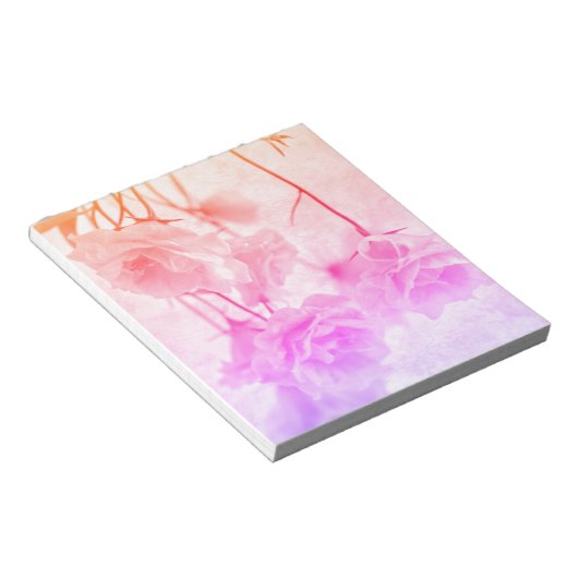 Paarse Campanella Flowers Macro Notitieblok (Schuin)