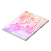 Paarse Campanella Flowers Macro Notitieblok (Linkerzijde)