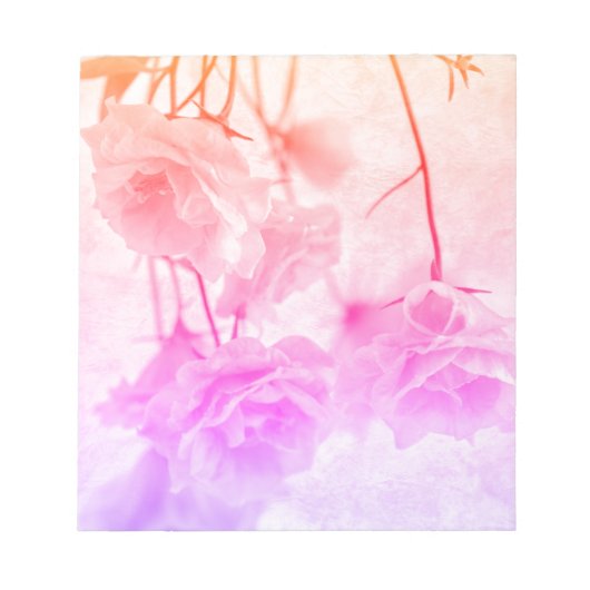 Paarse Campanella Flowers Macro Notitieblok (Voorkant)