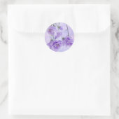 Paarse Campanella Flowers Macro Ronde Sticker (Tas)