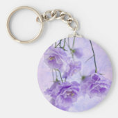 Paarse Campanella Flowers Macro Sleutelhanger (Voorkant)