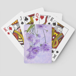 Paarse Campanella Flowers Macro Speelkaarten