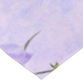 Paarse Campanella Flowers Macro Tafelkleed (Gekanteld)