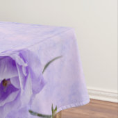 Paarse Campanella Flowers Macro Tafelkleed (Voorbeeld)