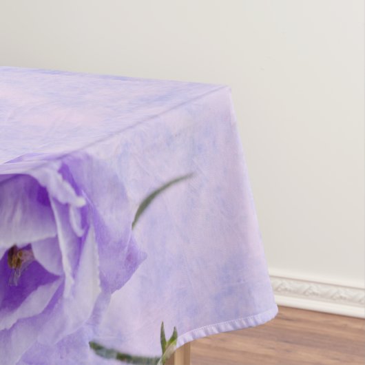 Paarse Campanella Flowers Macro Tafelkleed (Voorbeeld)