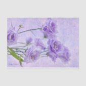 Paarse Campanella Flowers Macro Tissuepapier (Voorkant)