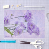 Paarse Campanella Flowers Macro Tissuepapier (Craft)