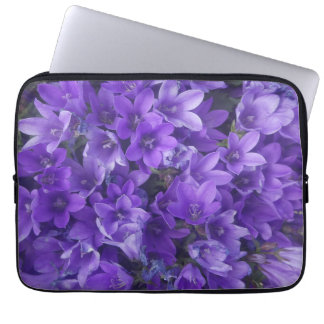 Paarse Campanula Bloemen Laptop Hoes