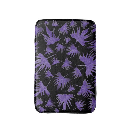Paarse Canarische leder Badmat (Voorkant Verticaal)