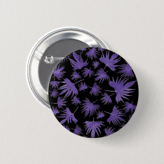 Paarse Canarische leder Ronde Button 5,7 Cm (Voorkant /achterkant)