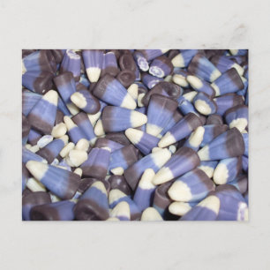Paarse Candy Corn Briefkaart