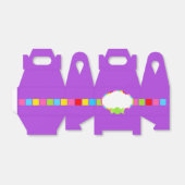 Paarse Candyland geïnspireerd Sweet Treat Favor Bo Bedankdoosjes (Uitgevouwen)
