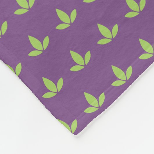 Paarse Cannatopia Logo Blanket Fleece Deken (Hoek)